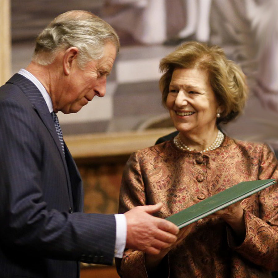 Baroness Nicholson of Winterbourne with Prince Charles
