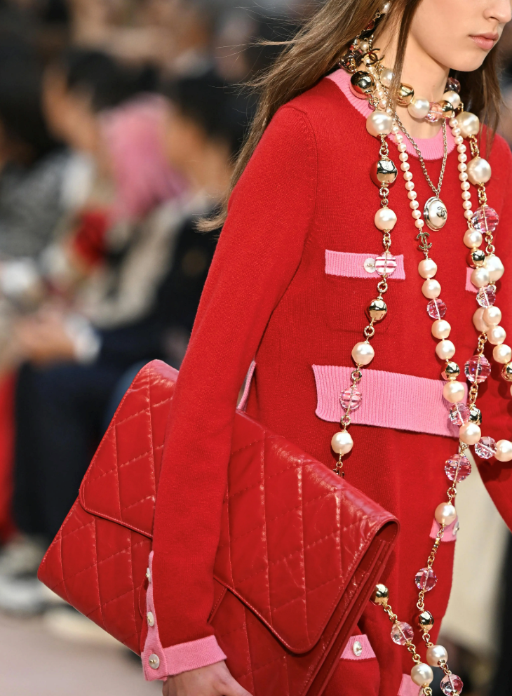 Chanel's Supersized Pearls Shine at Paris Fashion Week
