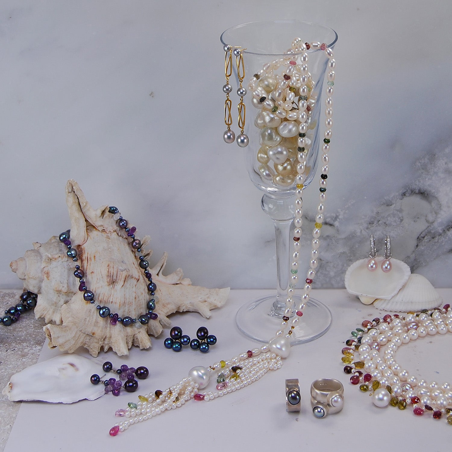 Combining Coloured Gemstones & Pearls