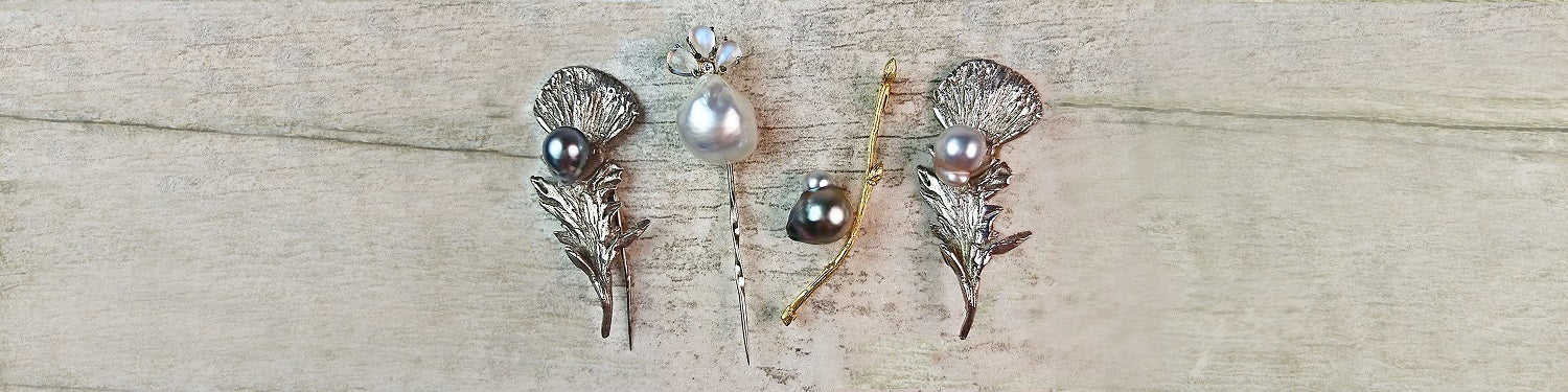 Pearl Brooches