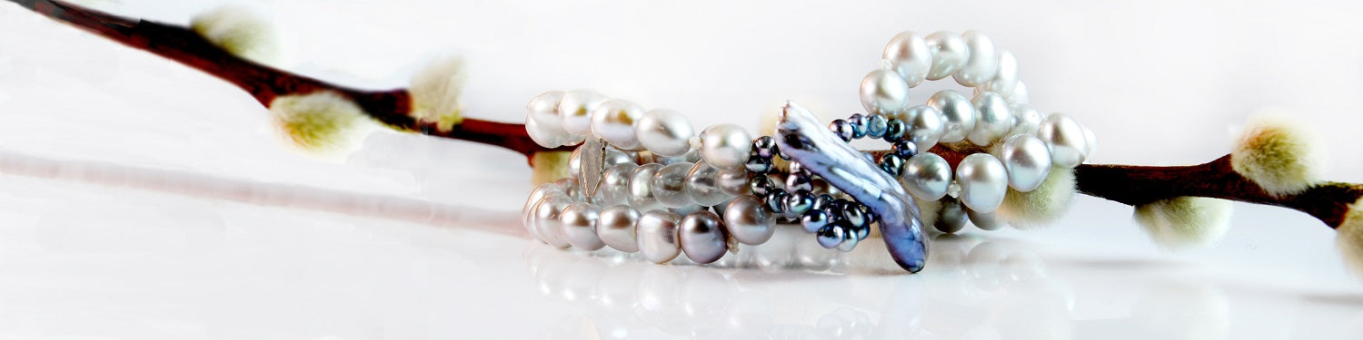 Grey Pearl Bracelet
