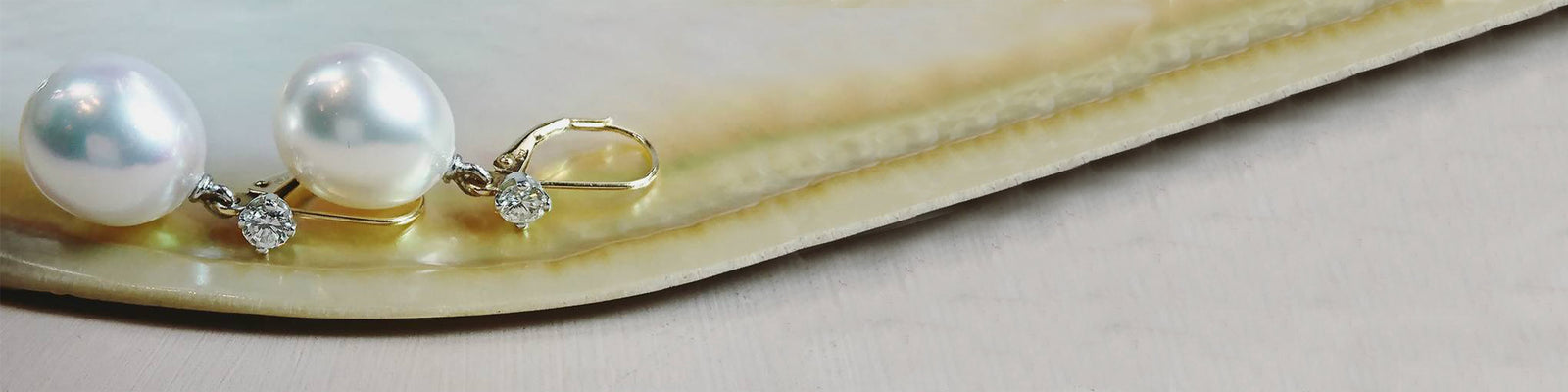 White Pearl Earrings