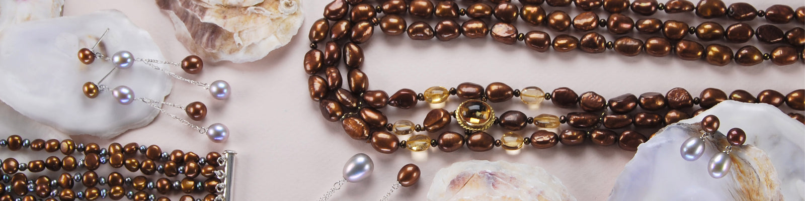 Copper Pearl Necklace