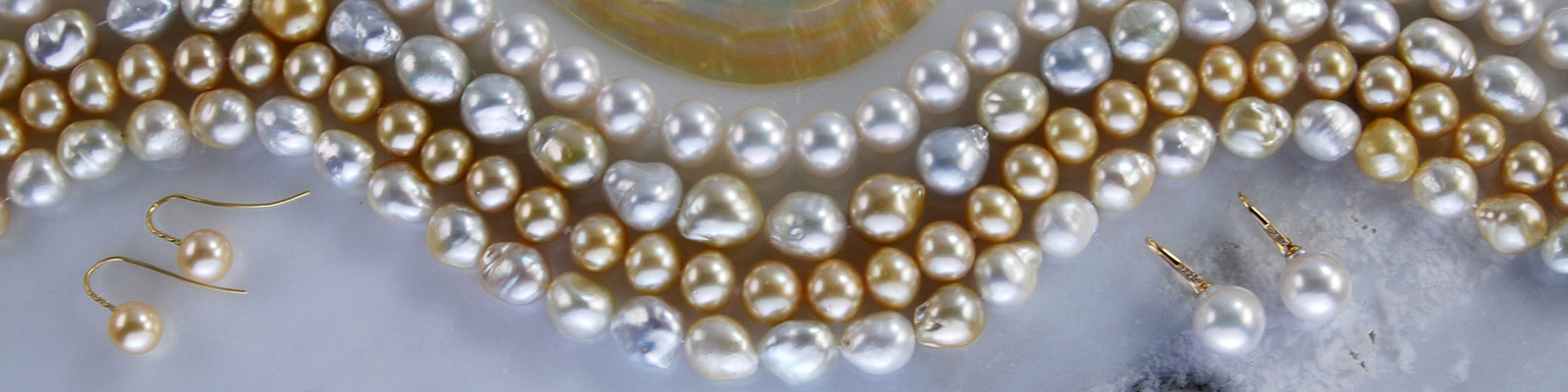 Golden Pearl Necklace