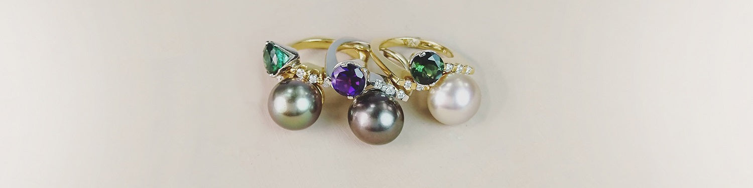 Gold Pearl Ring