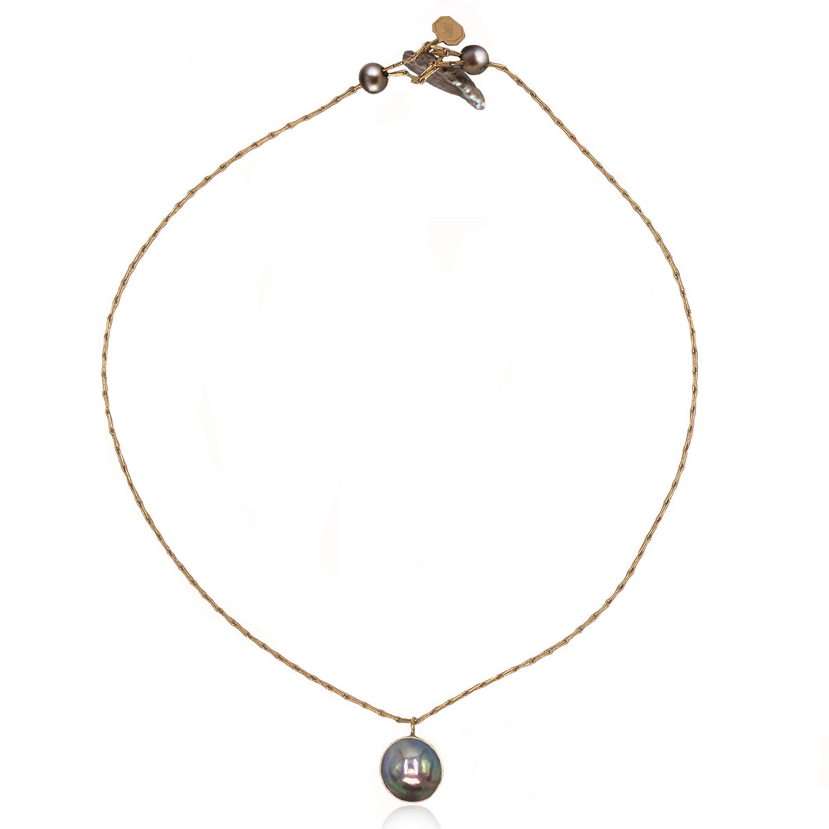 Butterfly Oyster Mabe Pearl Pendant