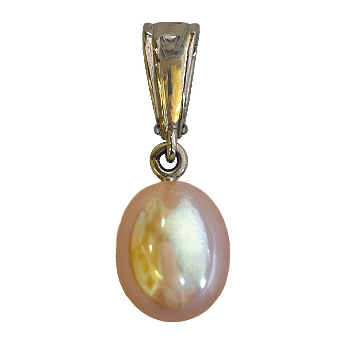 Pink Freshwater Pearl 'Build Your Own' Large Silver Charm Drop