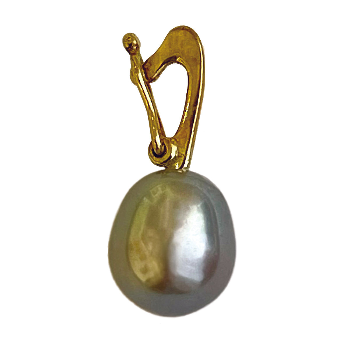 Grey Freshwater Pearl 'Build Your Own' Gold Plated Drop