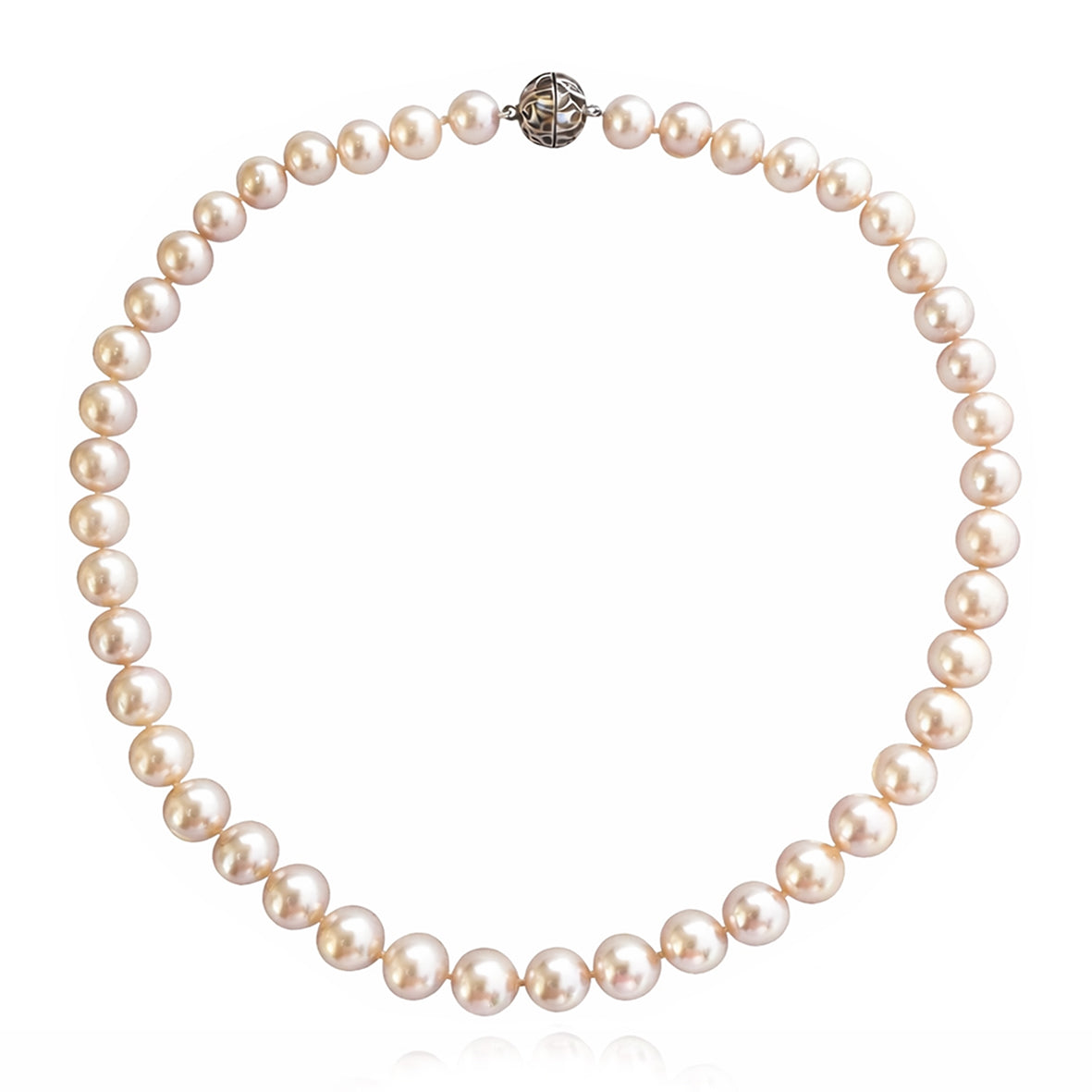 White Akoya Large Pearl Necklace
