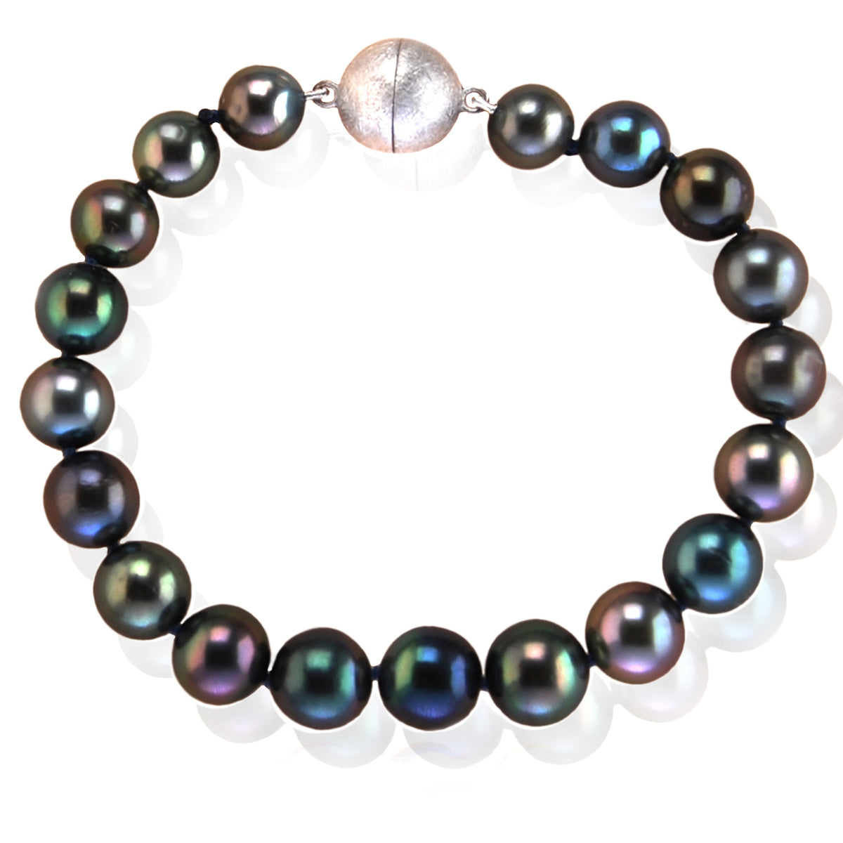 Black Tahitian Pearl Magnetic Bracelet
