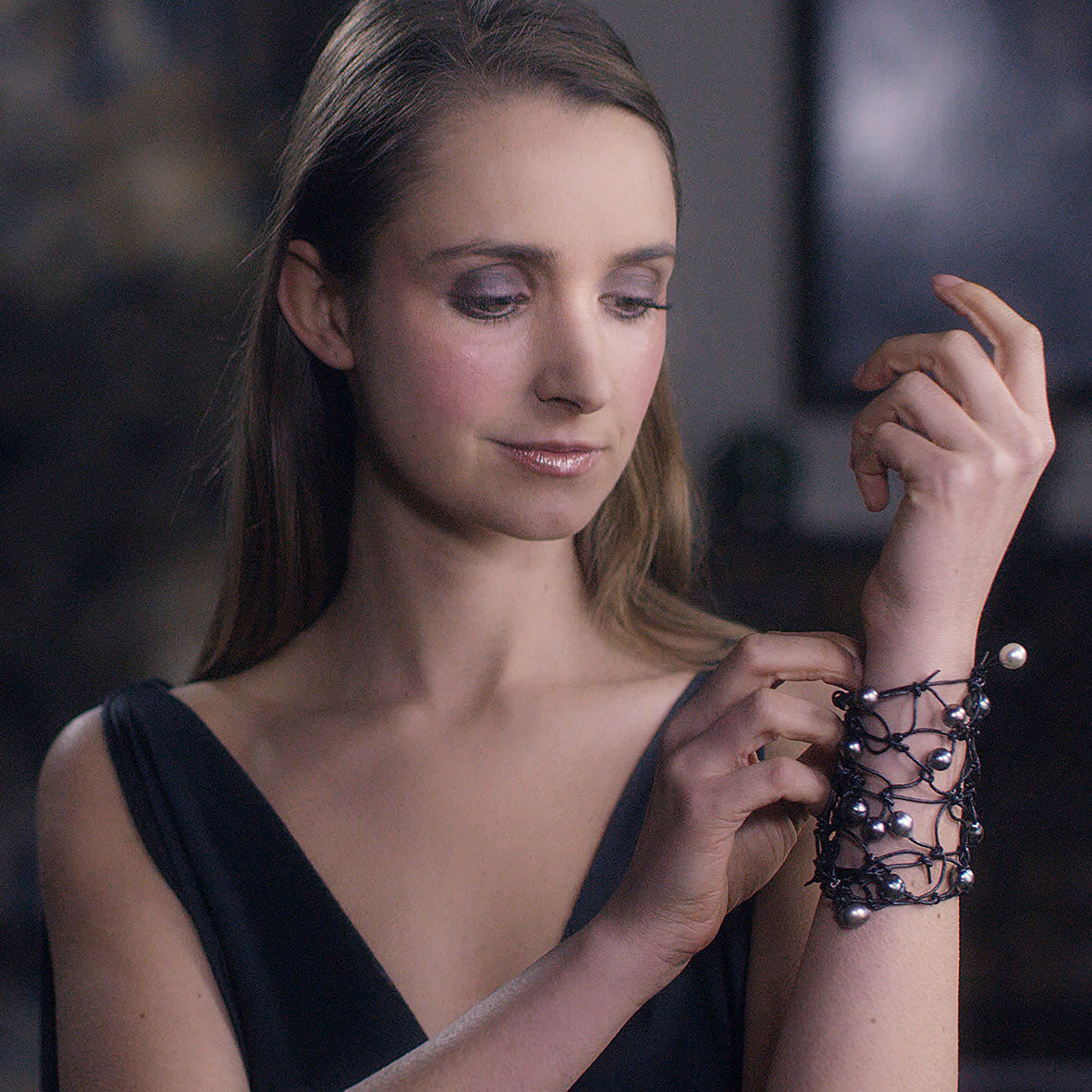 Cultured Tahitian Pearls 'Warrior' Armband