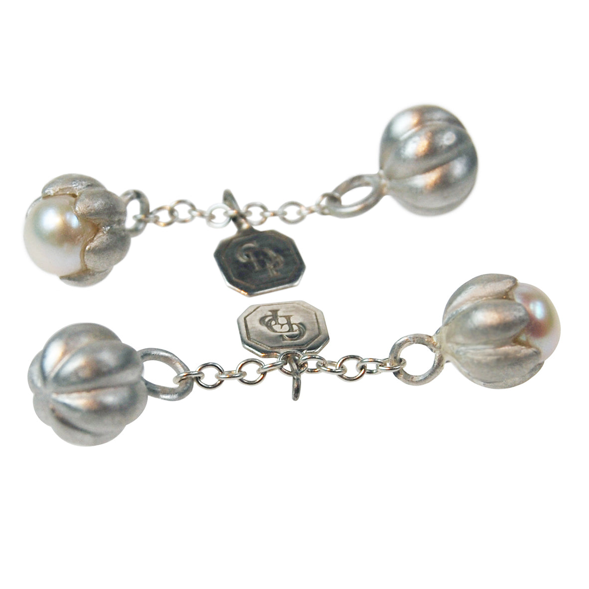 White Freshwater Pearl 'Bud' Cufflinks