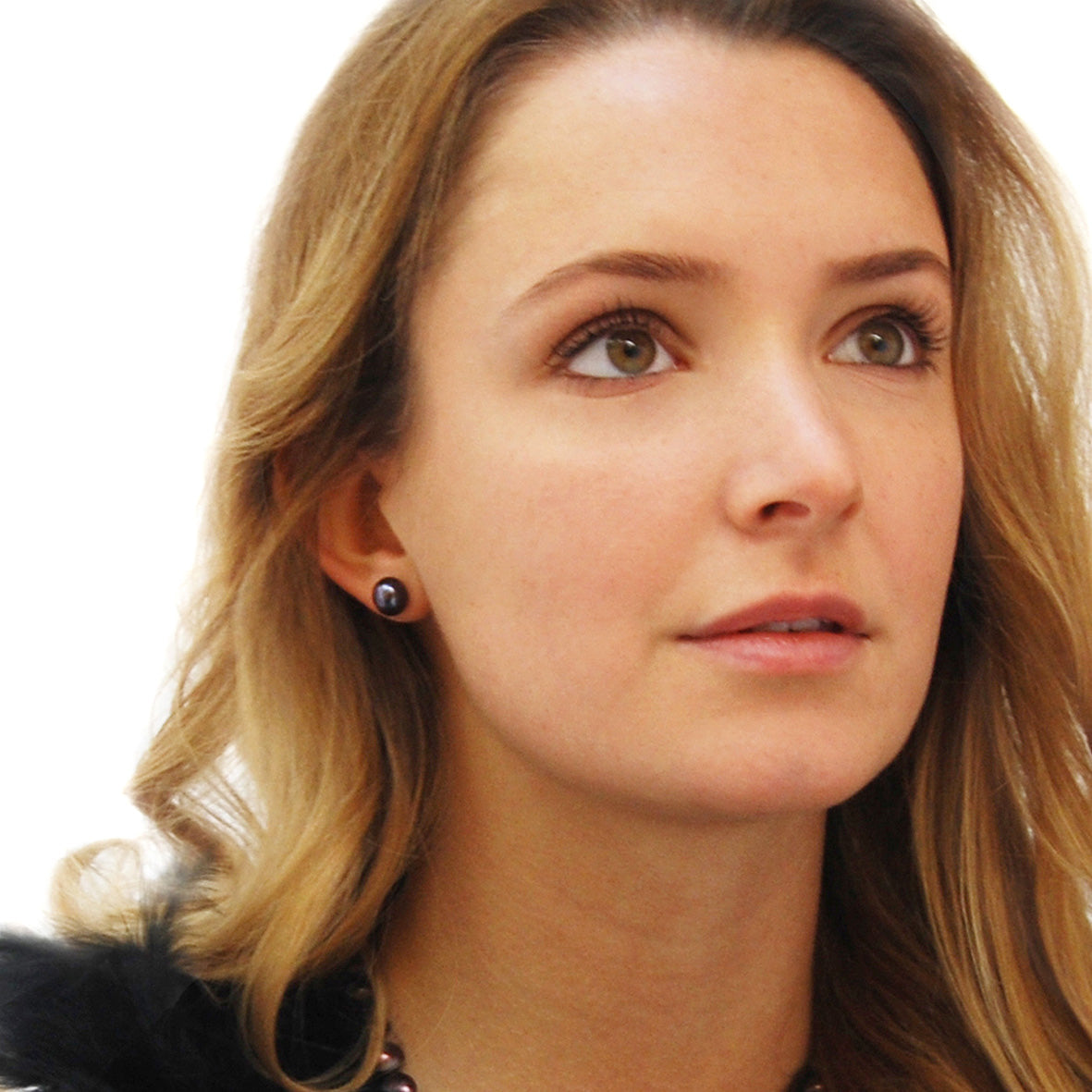 Black Biwa Pearl 'Classic' Studs