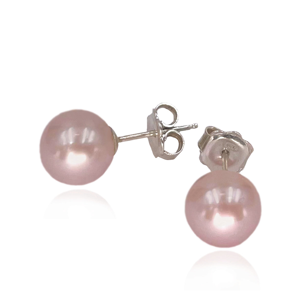 Pink Freshwater Pearl 'Natural Colour' Studs