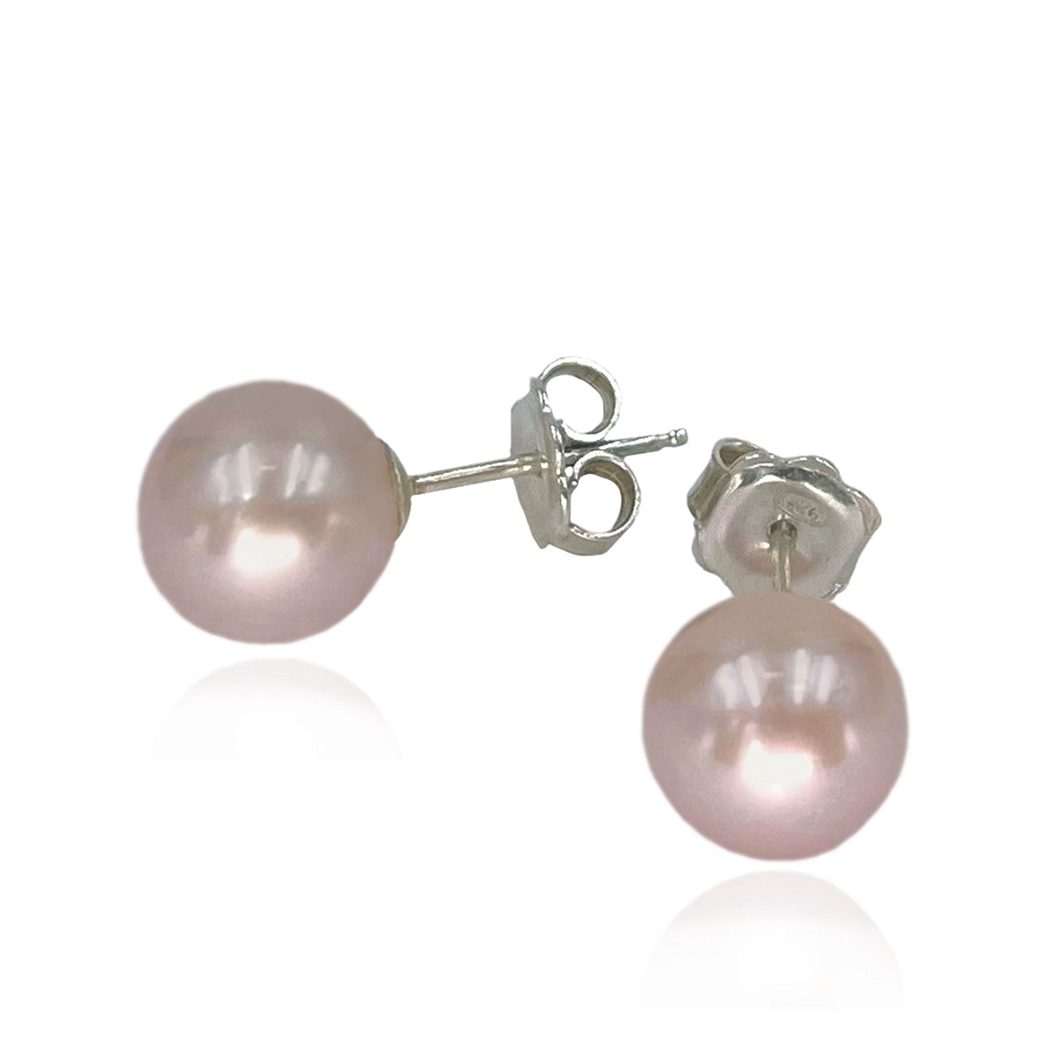 Pink Freshwater Pearl 'Natural Colour' Studs