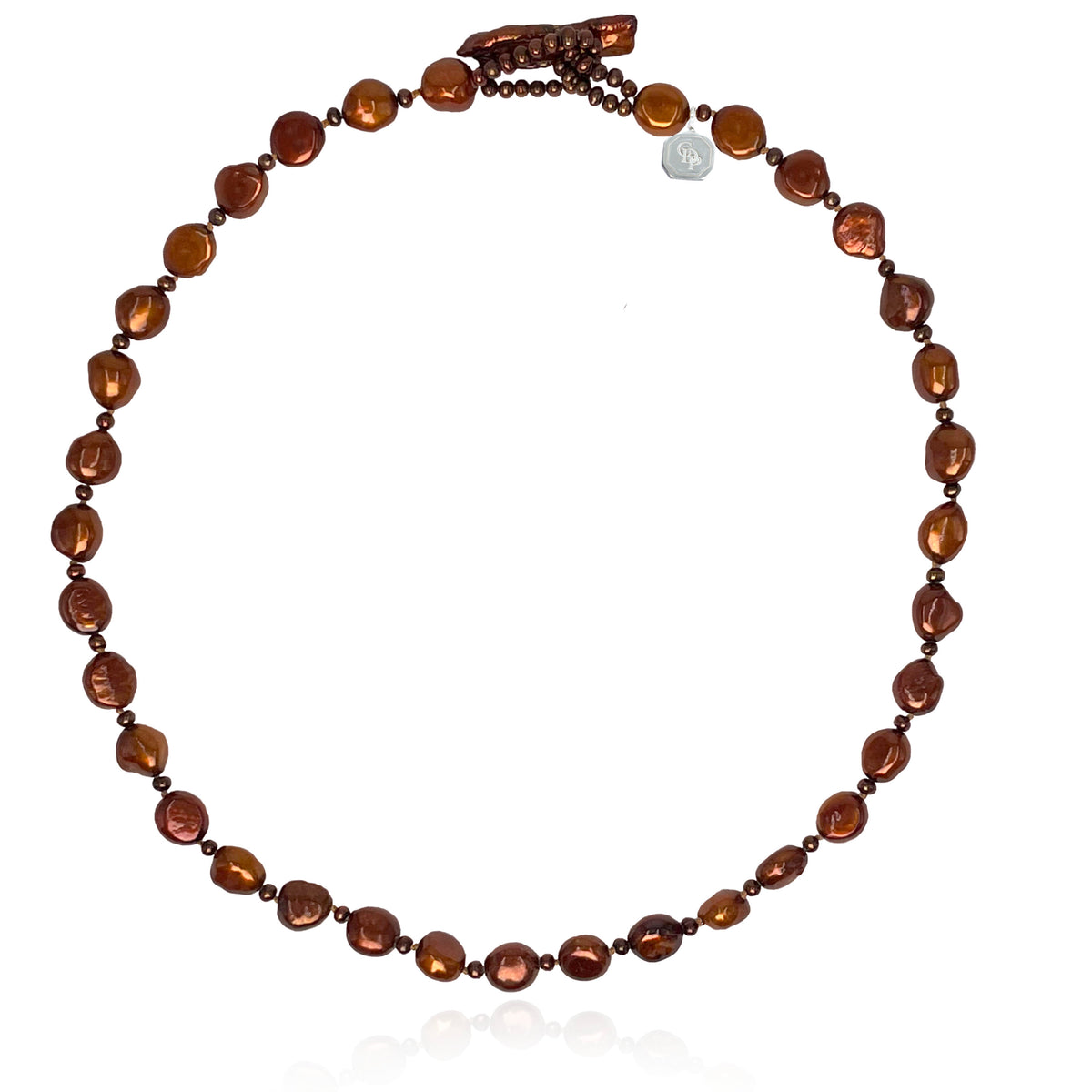 Copper Seed &amp; Freshwater Pearl &#39;The Original&#39; Necklace