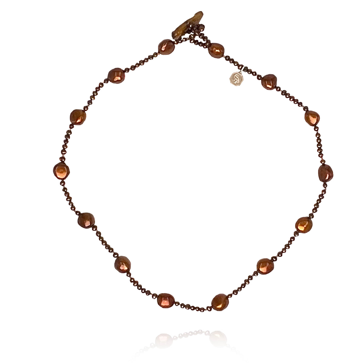 Copper Freshwater Pearl (Mixed-Size) &#39;The Original&#39; Single Strand Necklace
