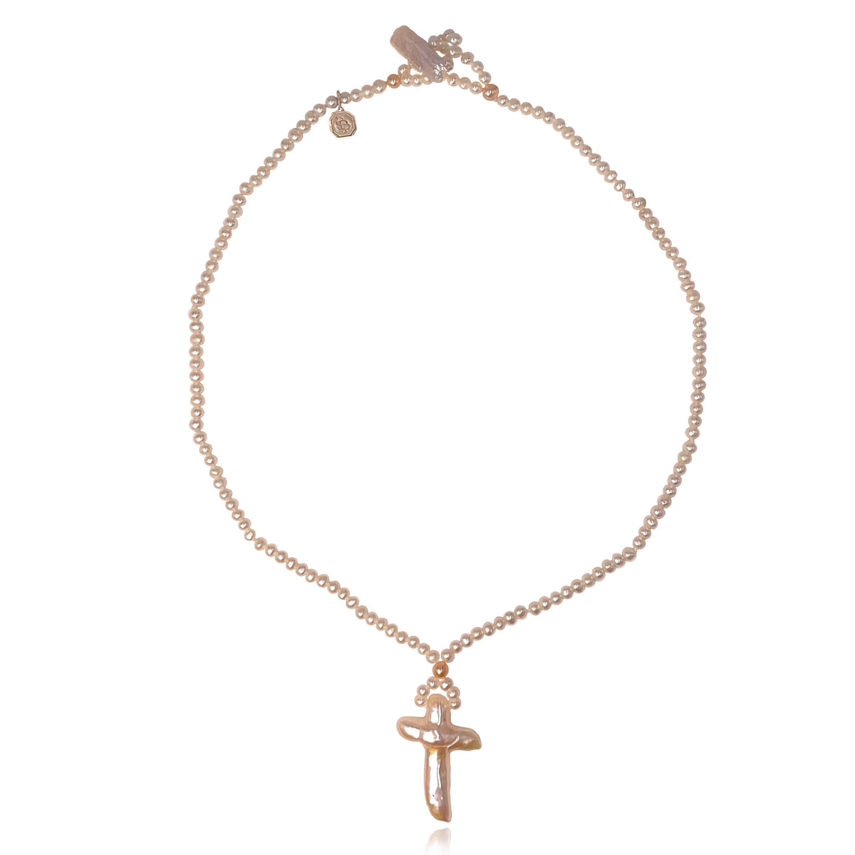 White Freshwater Pearl &#39;Madonna&#39; Necklace