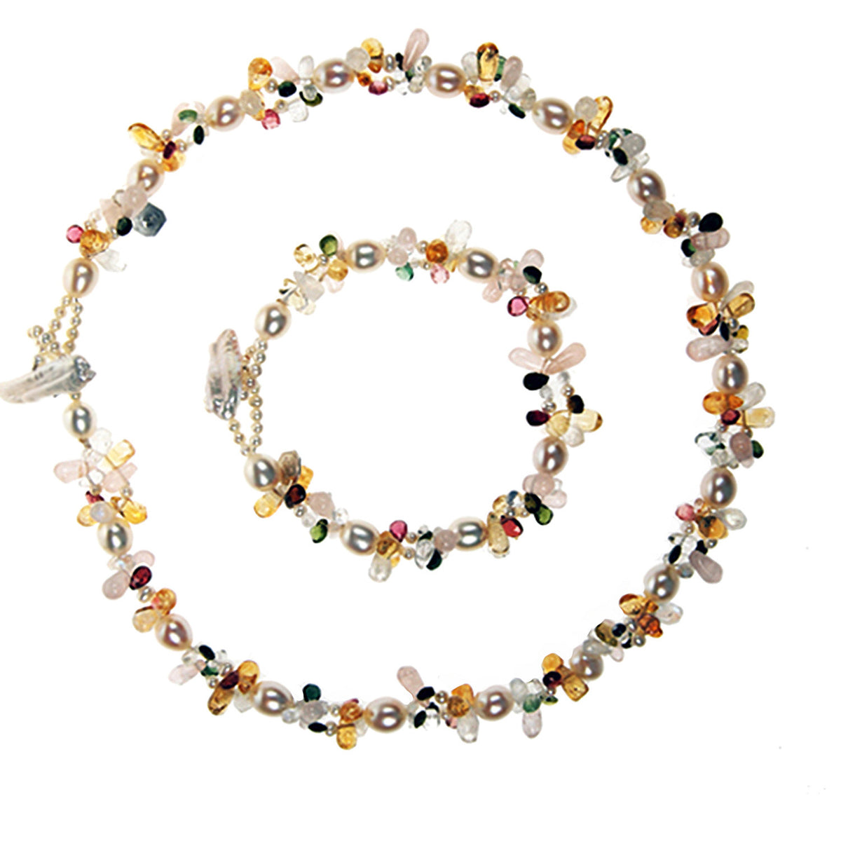 White Freshwater Pearl 'Tutti Frutti' Necklace