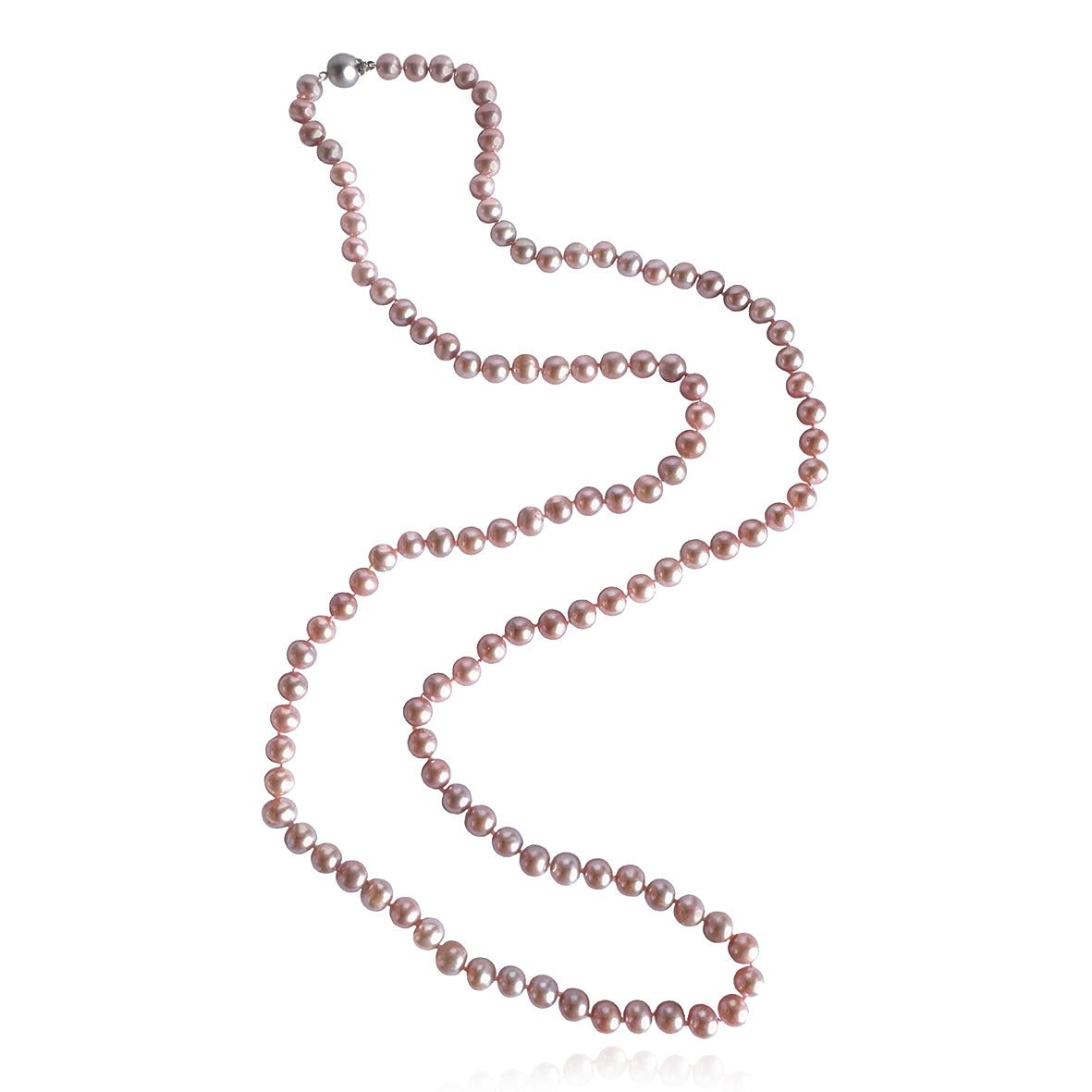 Pink Freshwater Pearl Long Necklace