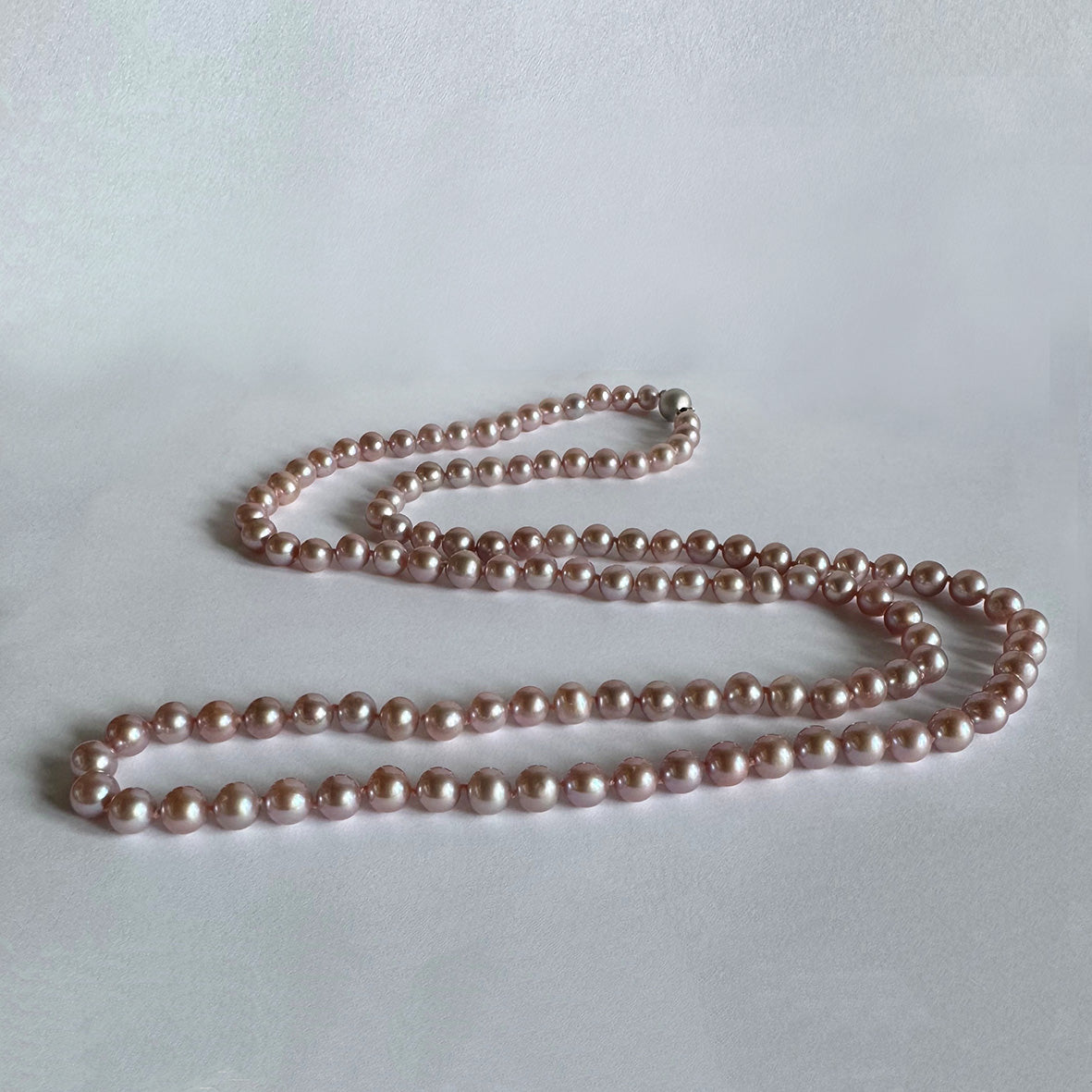 Pink Freshwater Pearl Long Necklace