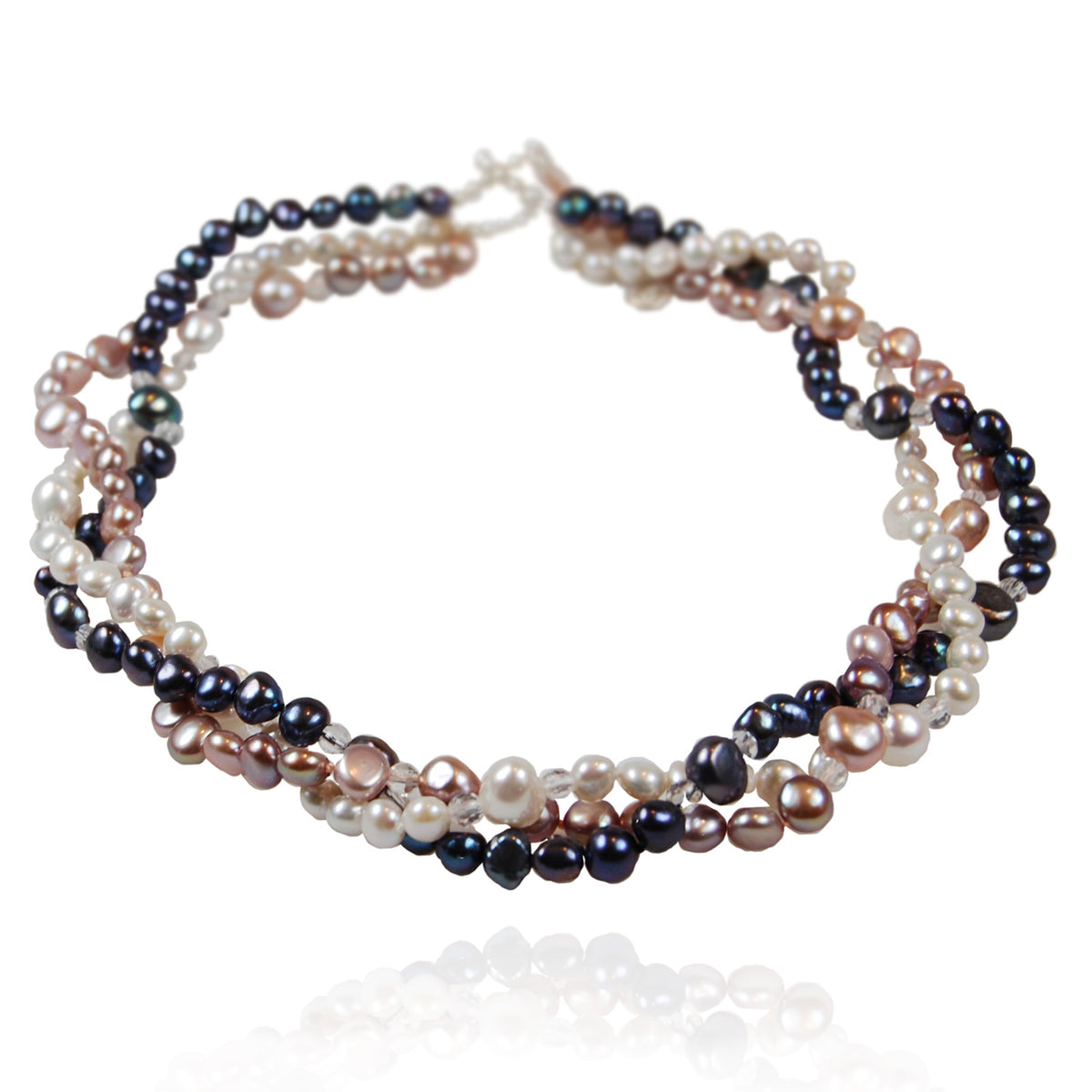 Limited Edition Biwa Pearl Triple Strand Necklace