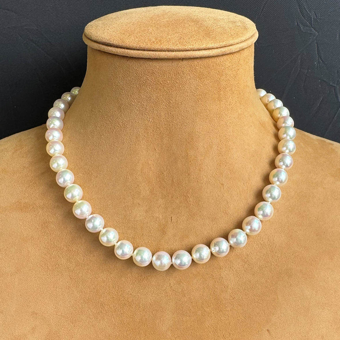 White Akoya Large Pearl Necklace