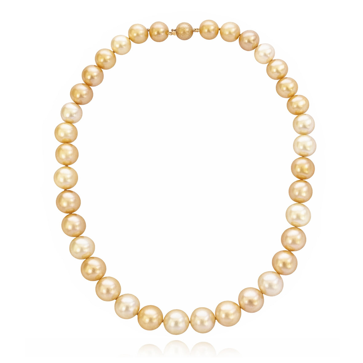 Gold-White South Sea Pearl Necklace
