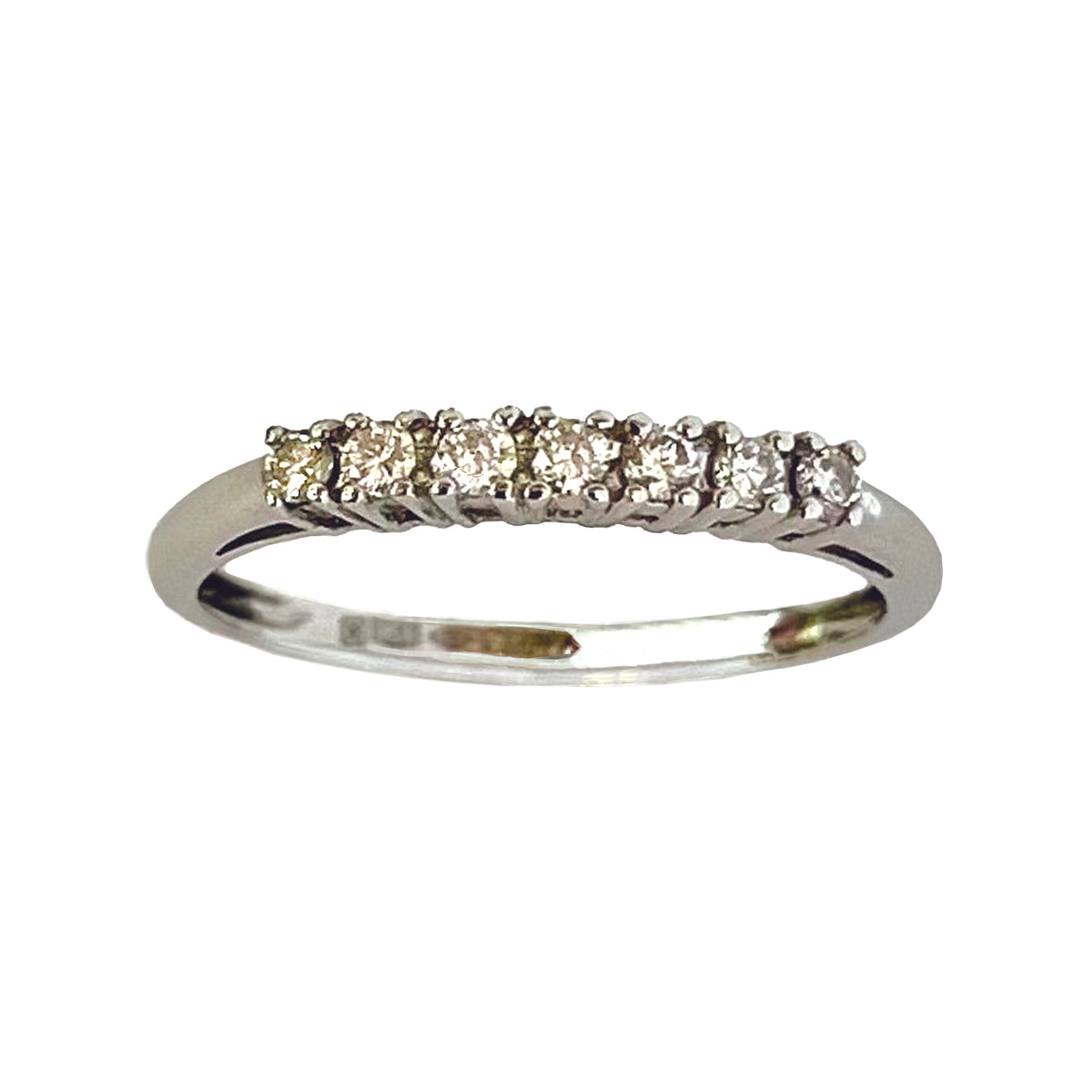 Platinum Seven-Stone Brilliant-Cut Diamond Ring