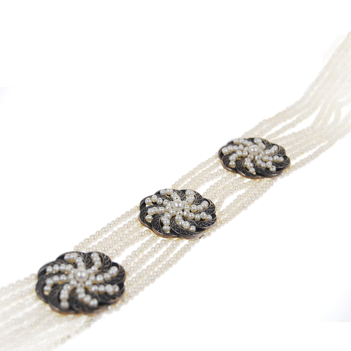 White Freshwater Pearl 'Swirl' Choker