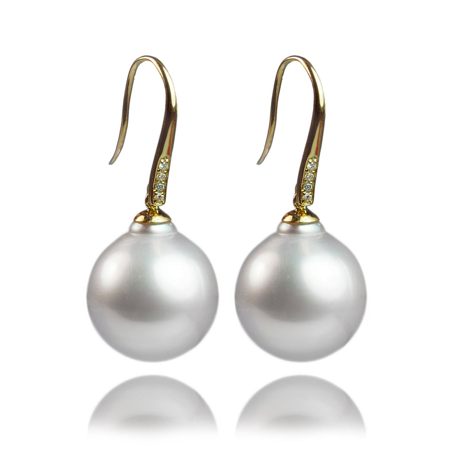 Joyfilled 3 Diamond Shepherd Crook with Large South Sea Drop