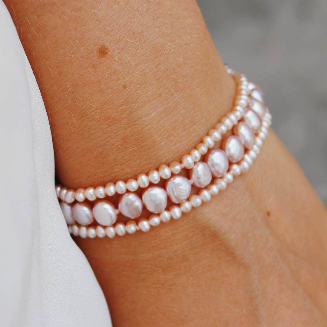 Leslii Reflective Pearls Magic - Braccialetto con perle effetto 3D, 10mm, Plastica, Senza gemme Leslii Reflective Pearls Magic - Braccialetto con perle effetto 3D, 10mm, Plastica, Senza gemme