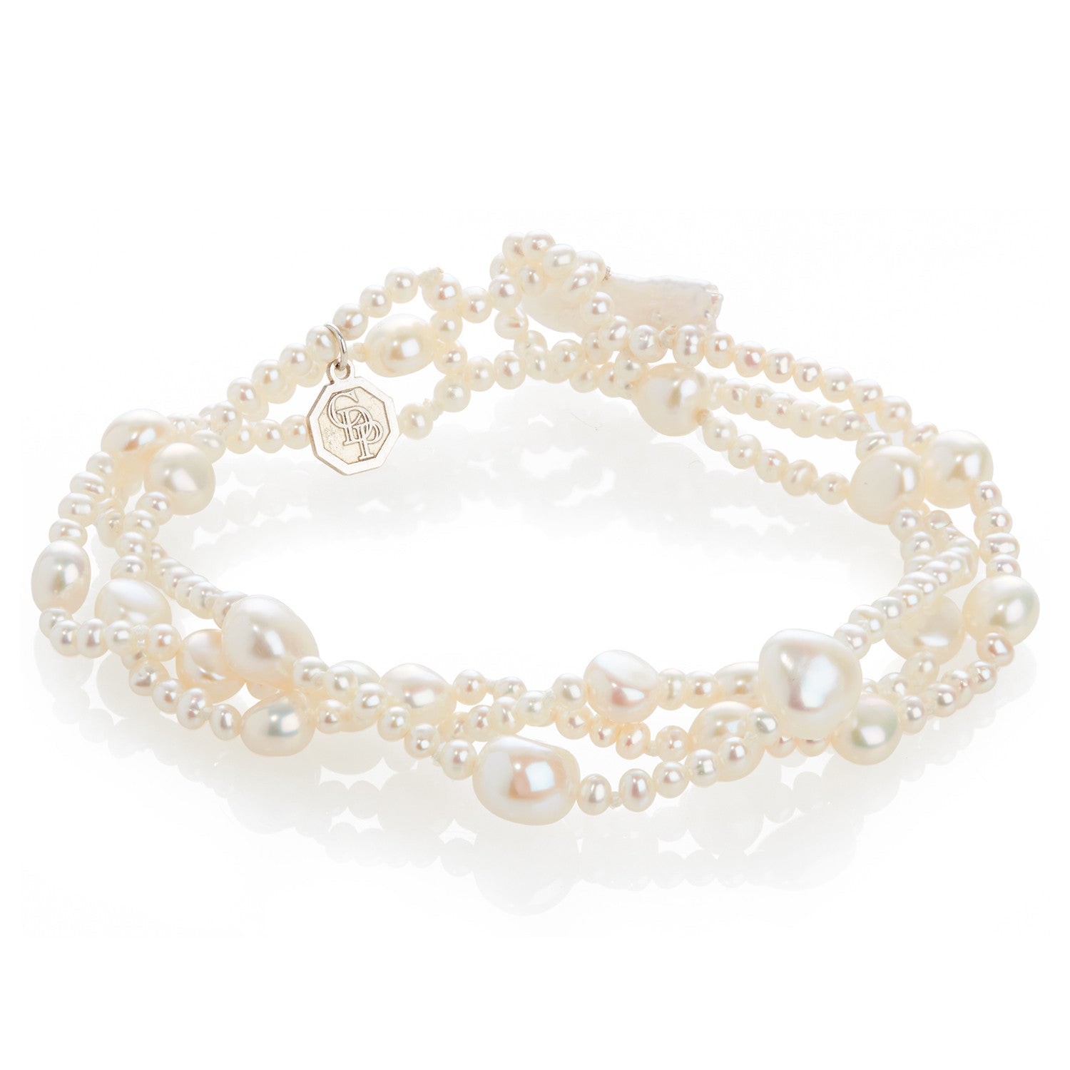 Limited Edition Triple Strand Freshwater Pearl Bracelet
