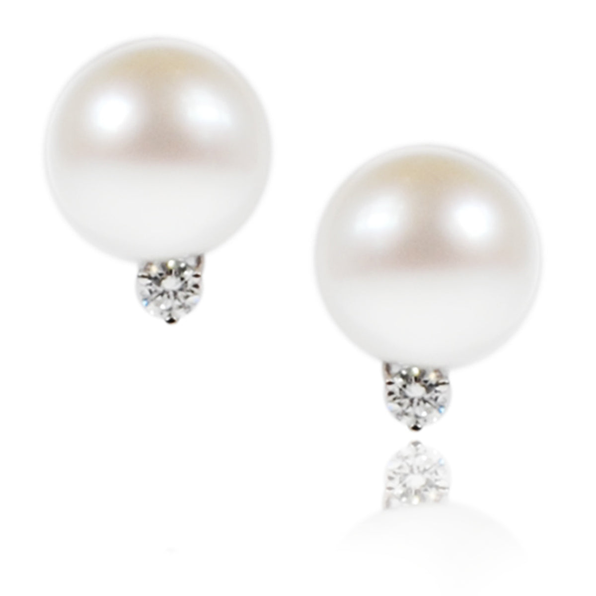 White South Sea Pearl &amp; Diamond Accent &#39;Tsarina&#39; Earrings