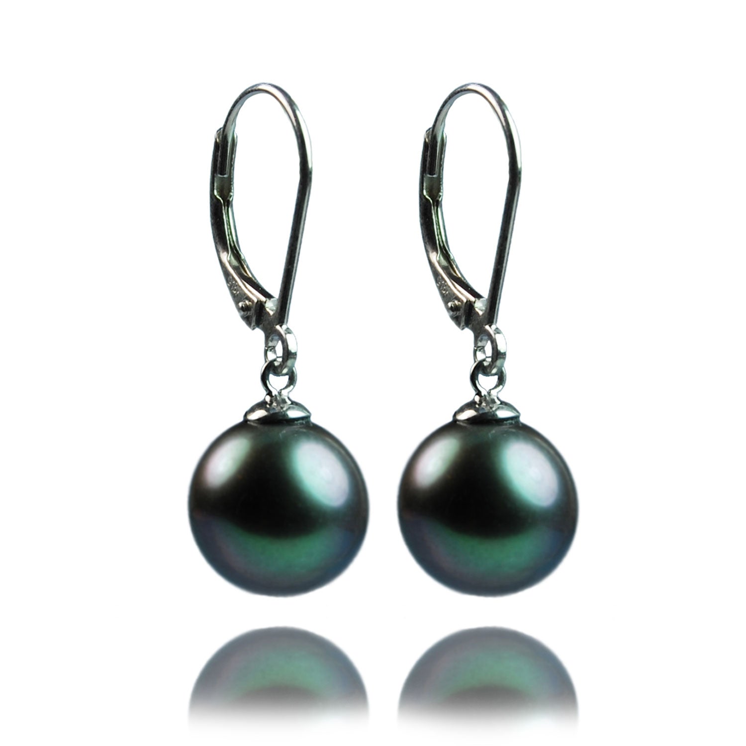 Joyfilled 18ct Gold French Fitting with Tahitian Drop Earrings