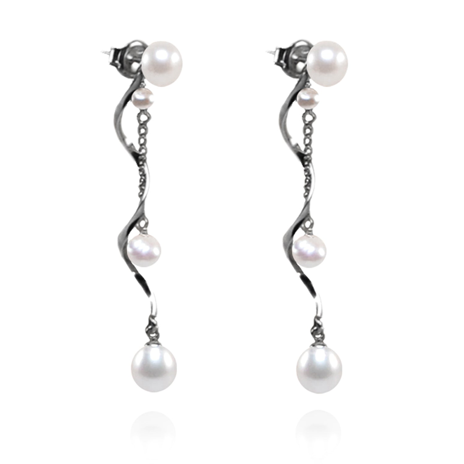 Fashion Natural Baroque Biwa Feshwater Pearl 925 Sterling Silver Hook Earrings Fashion Natural Baroque Biwa Feshwater Pearl 925 Sterling Silver Hook Earrings