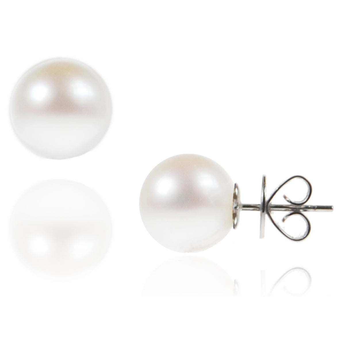 White South Sea Pearl &amp; White Gold Large Studs