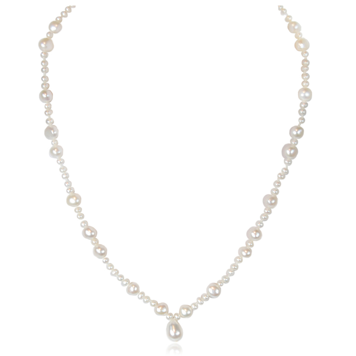 Limited Edition White Freshwater Pearl Single Strand Necklace