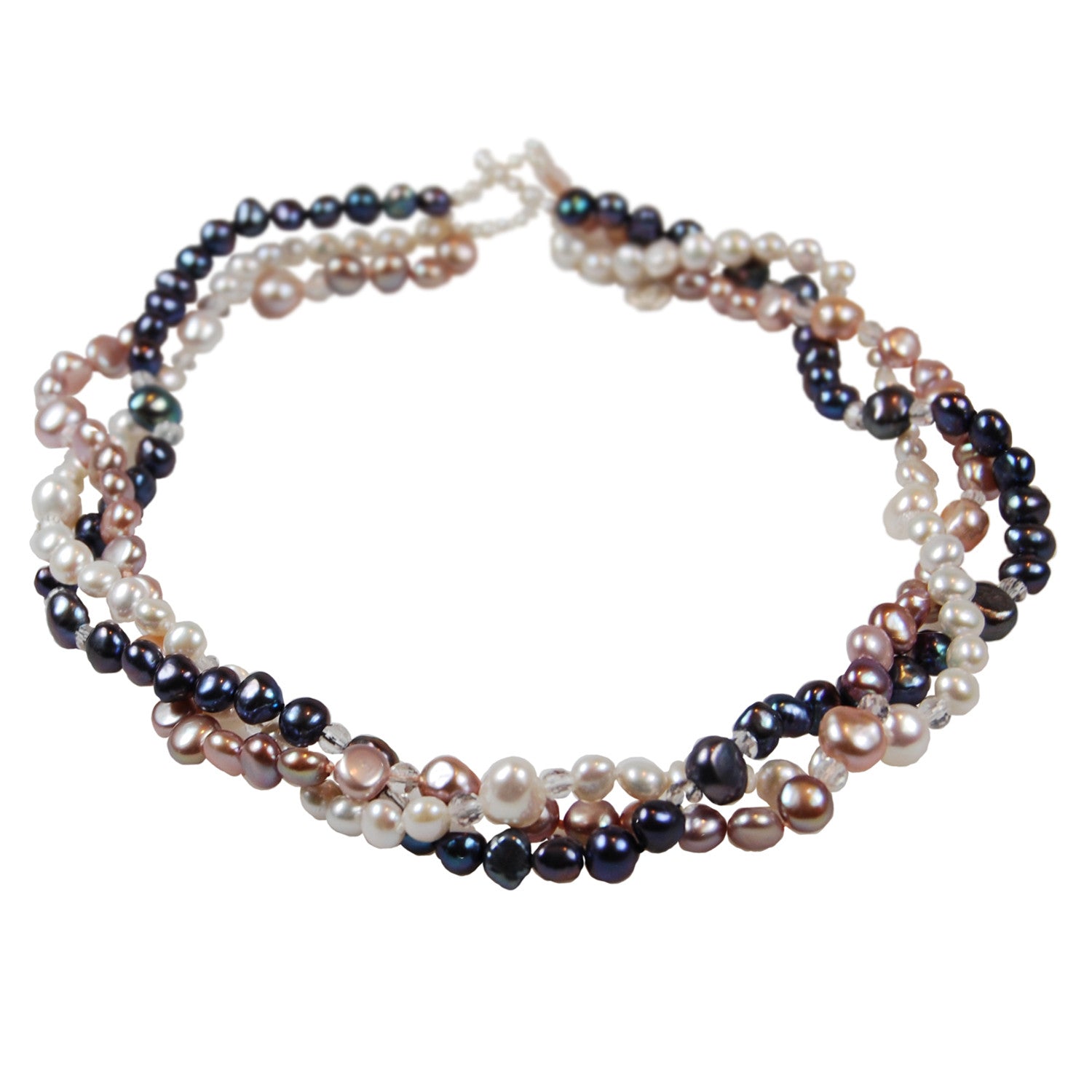 Limited Edition Triple Strand Biwa Pearl Necklace