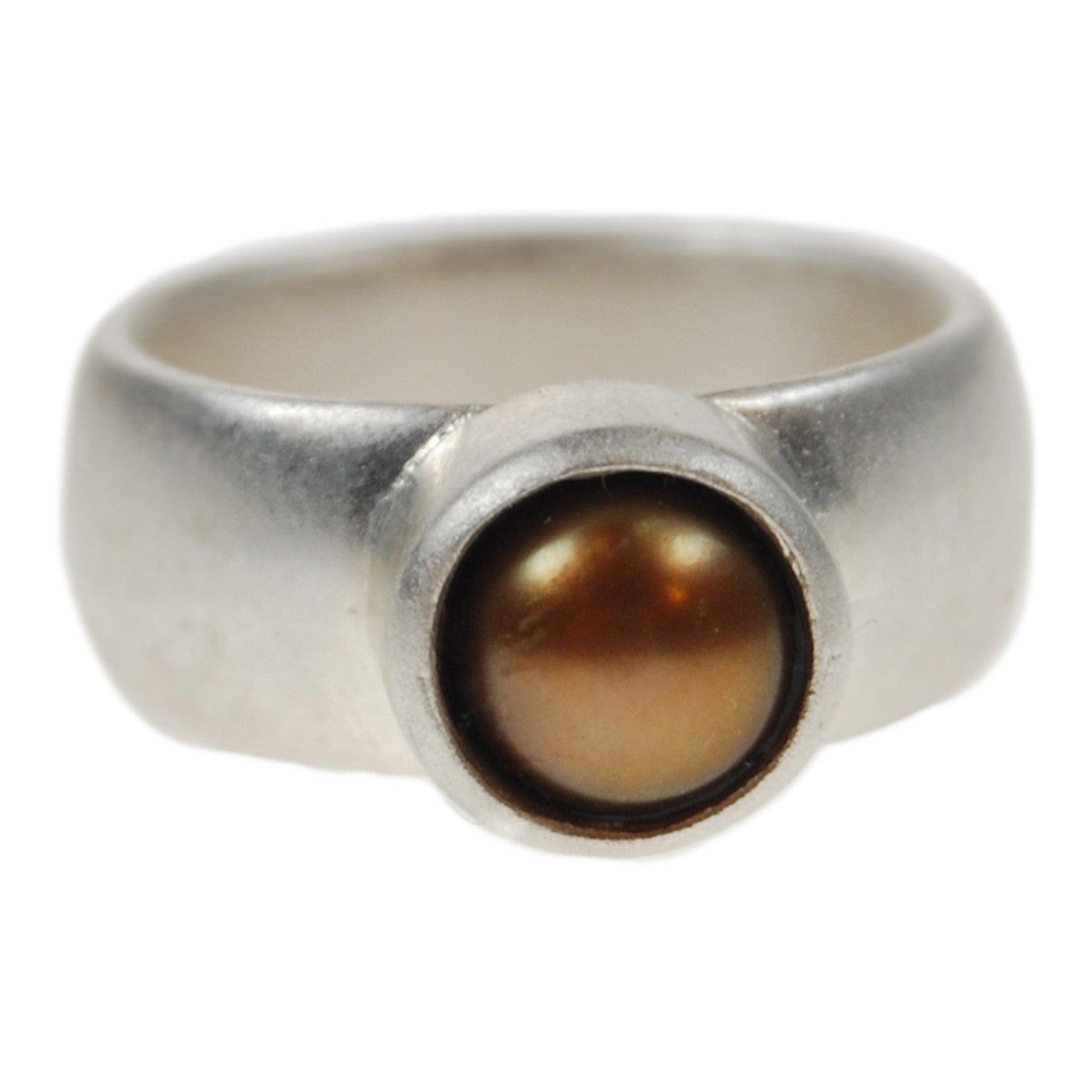 Freshwater Pearl Ring in Copper