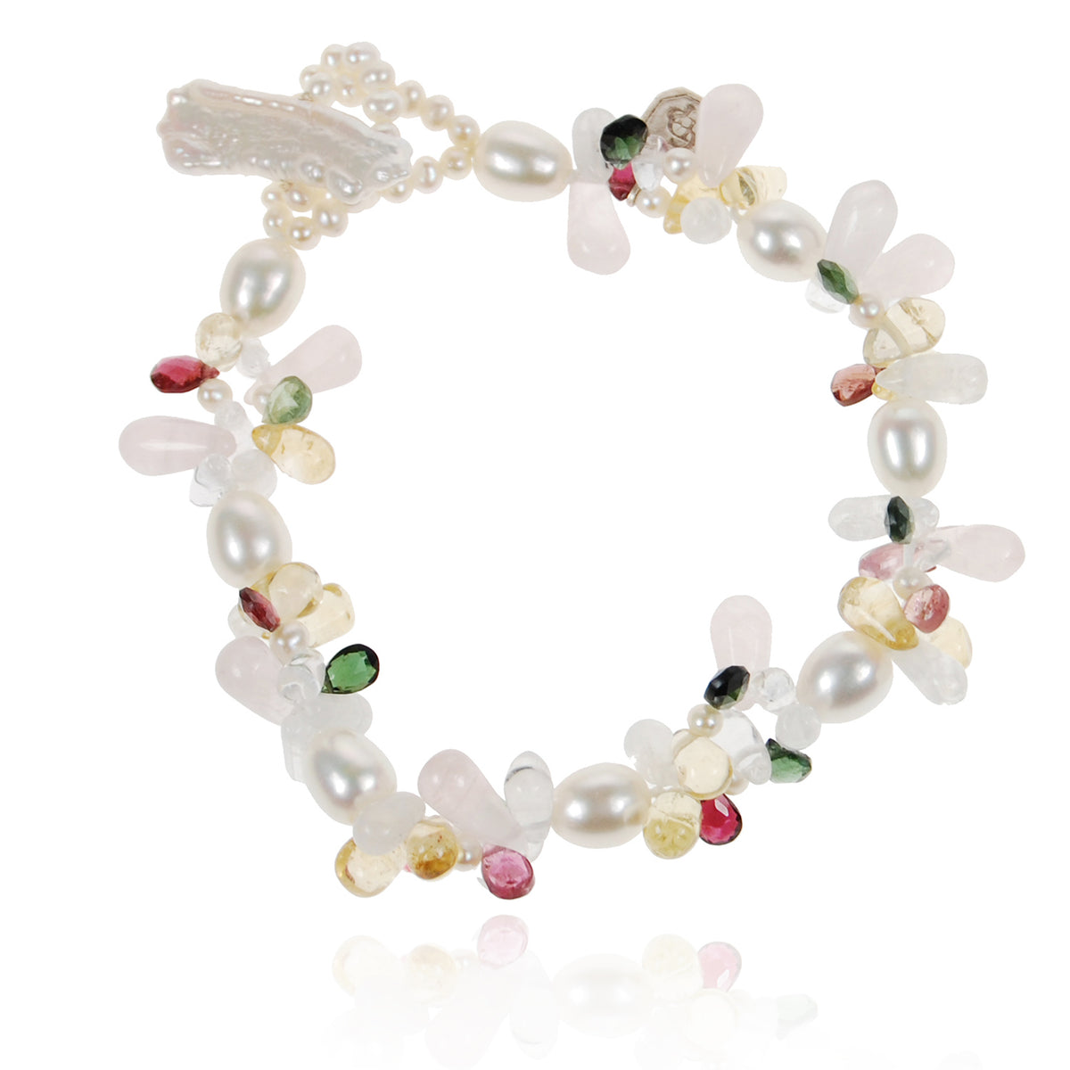White Freshwater Pearl &#39;Tutti Frutti&#39; Bracelet