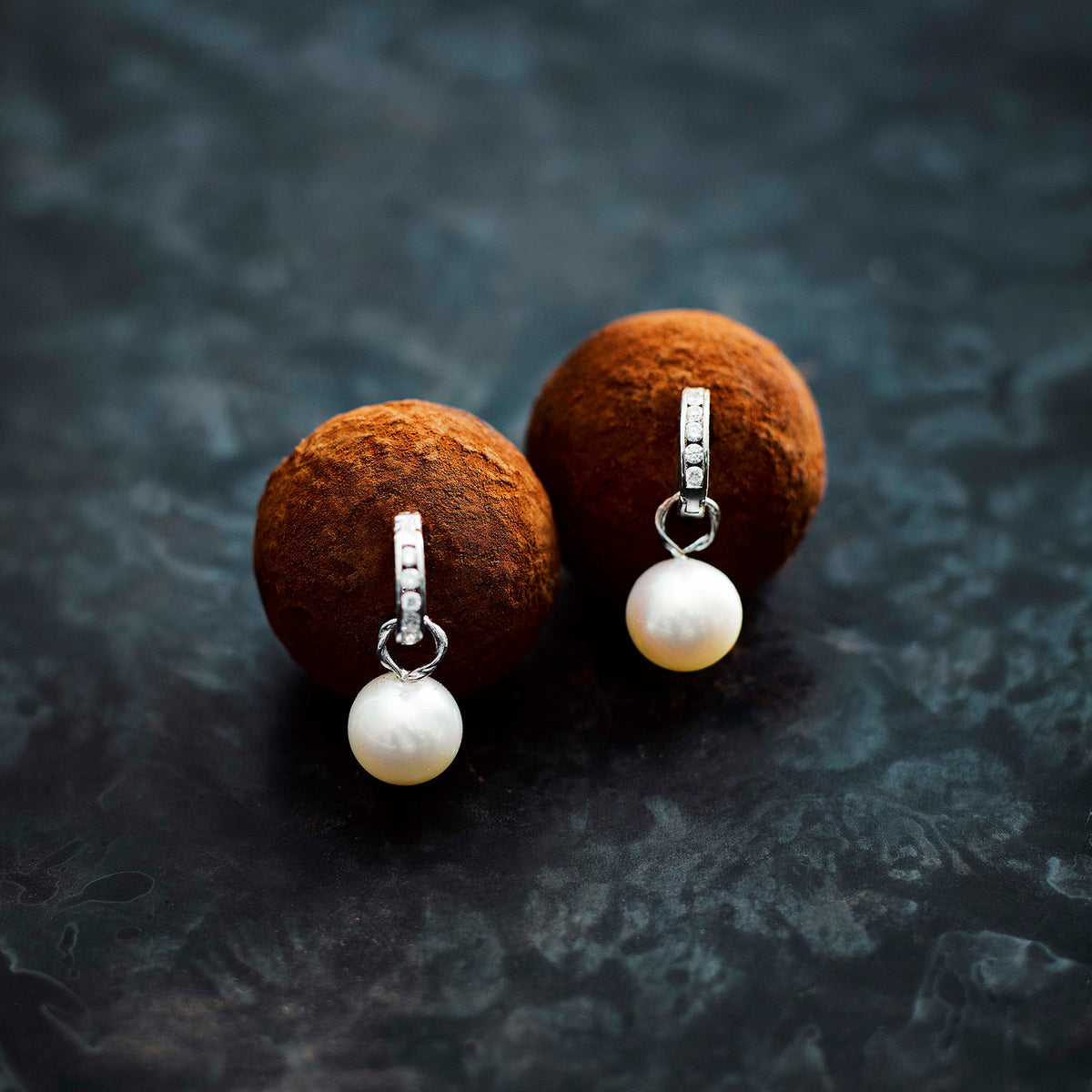 Bespoke pearl earrings for christmas